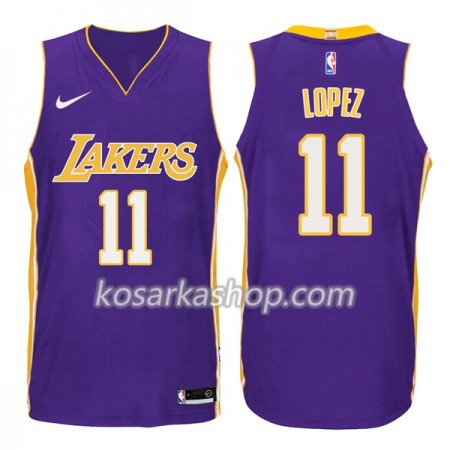 Dres Los Angeles Lakers Brook Lopez 11 Nike 2017-18 Ljubičasta Swingman